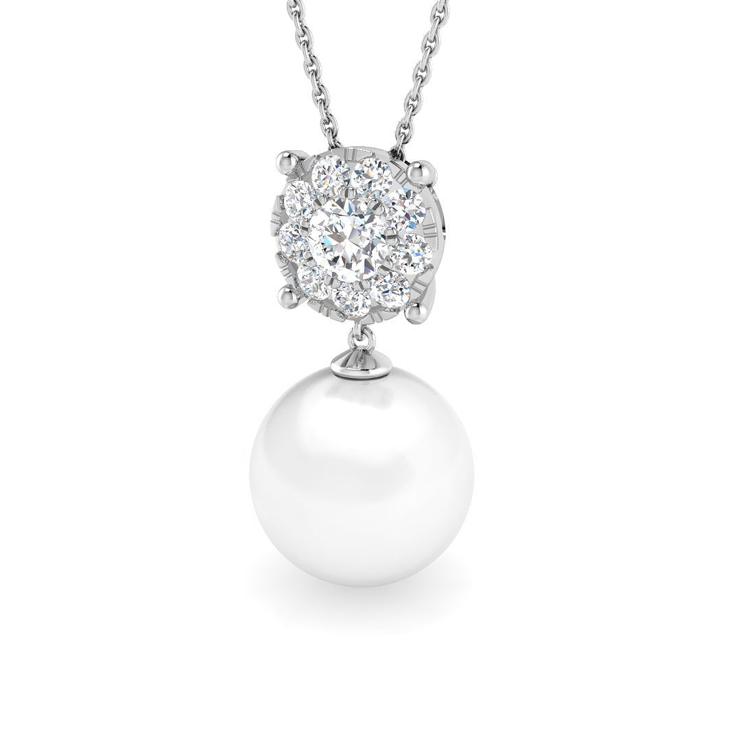 Arrow Gemstone Pearl Pendant 8ct Gold (Without Chain )