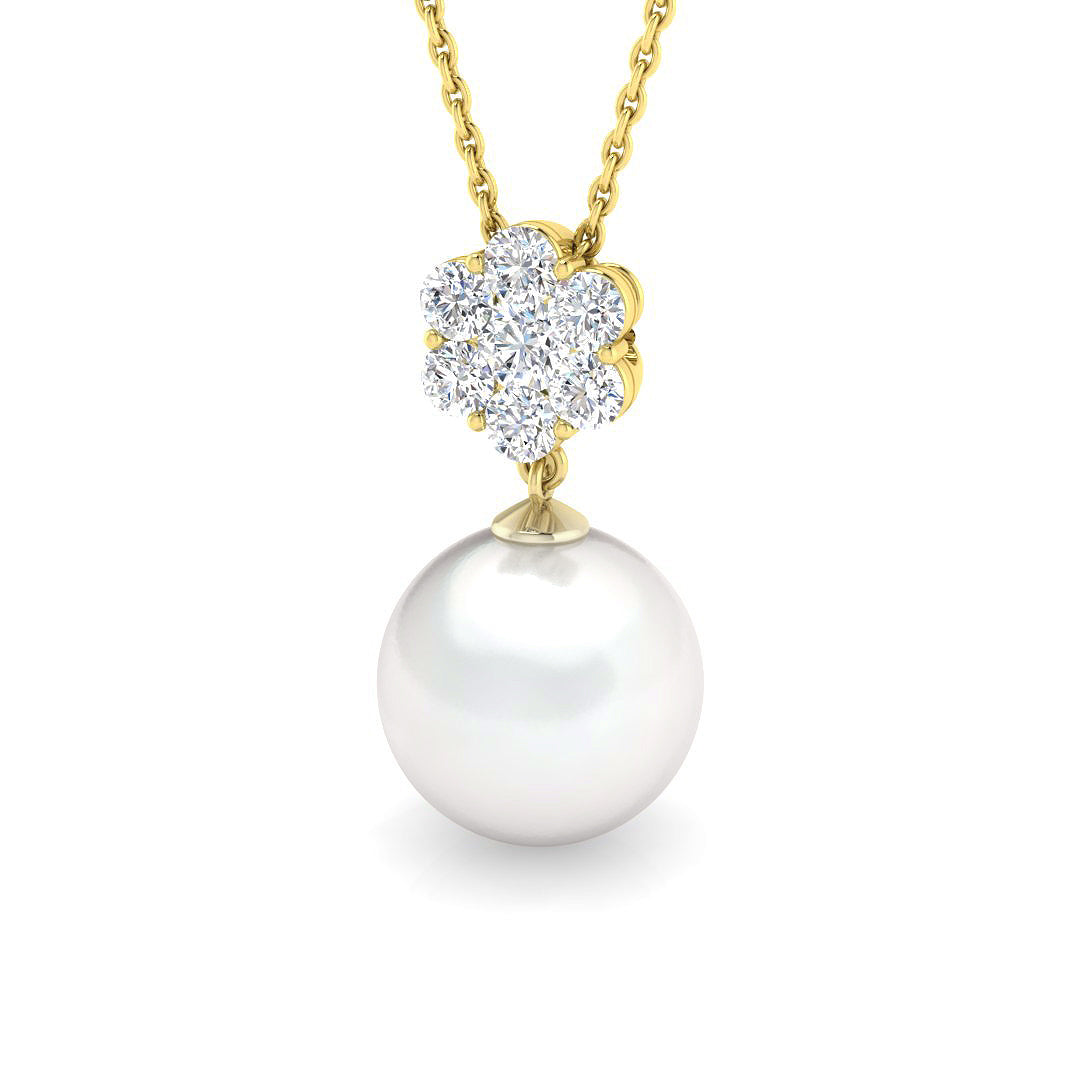 Aurei Gemstone Pendant 6.5ct Pearl Gold (Without Chain )