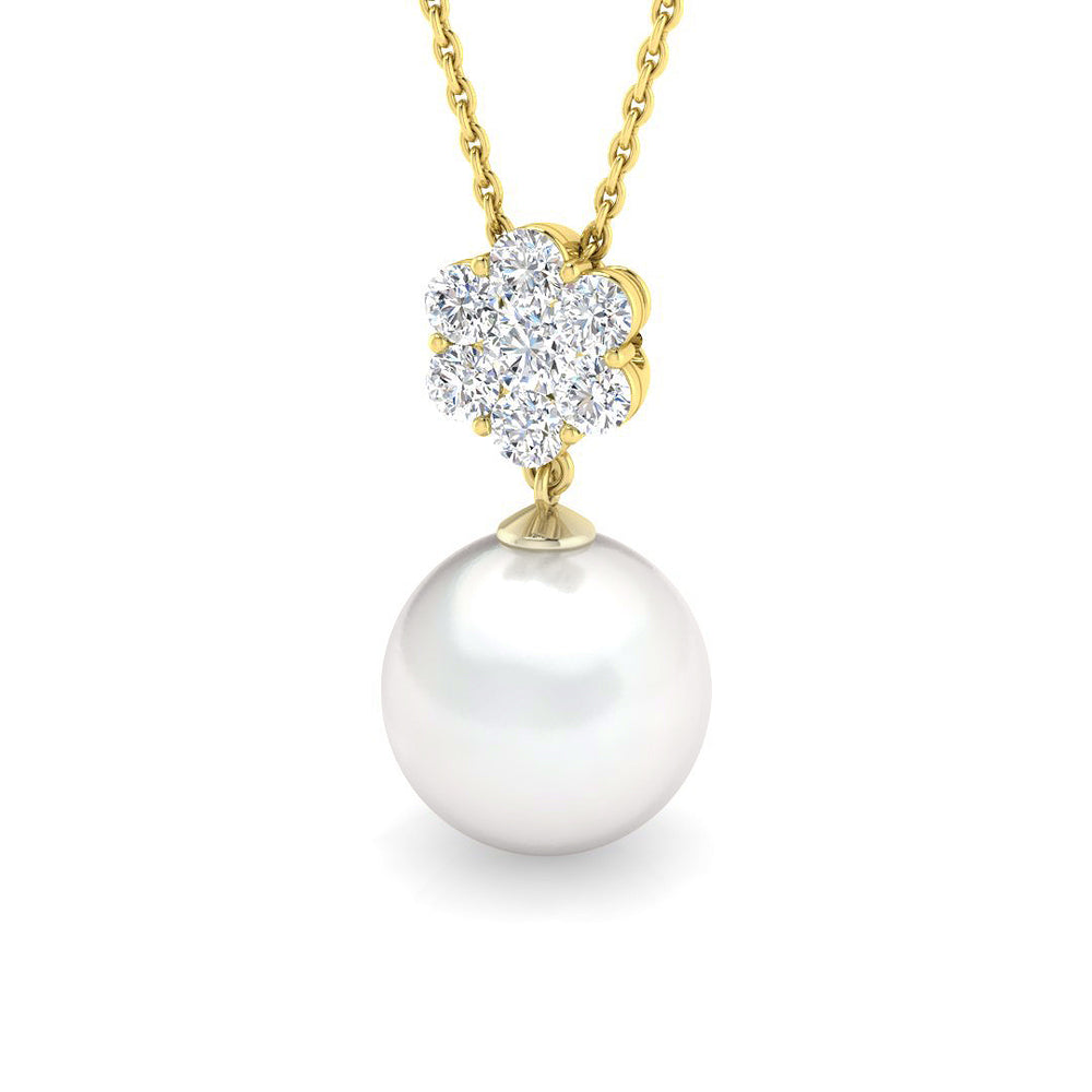 Aurei Gemstone Pendant 6.5ct Pearl Gold (Without Chain )