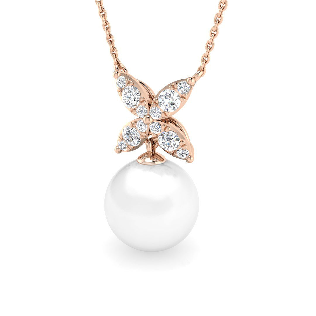 Glen Gemstone Pendant 5.5ct Pearl Gold  Necklace(Without Chain )