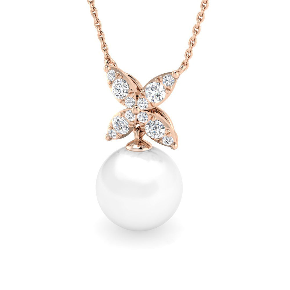 Glen Gemstone Pendant 5.5ct Pearl Gold  Necklace(Without Chain )