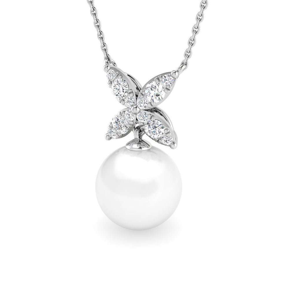 Glen Gemstone Pendant 5.5ct Pearl Gold  Necklace(Without Chain )