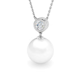 Aroid Gemstone Pearl Necklace 2.5ct to 6.5ct Gold Platinum