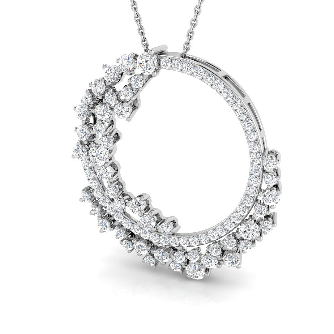 Aurar Diamond Circle of Life Pendant 1.5ct Gold (Without Chain )