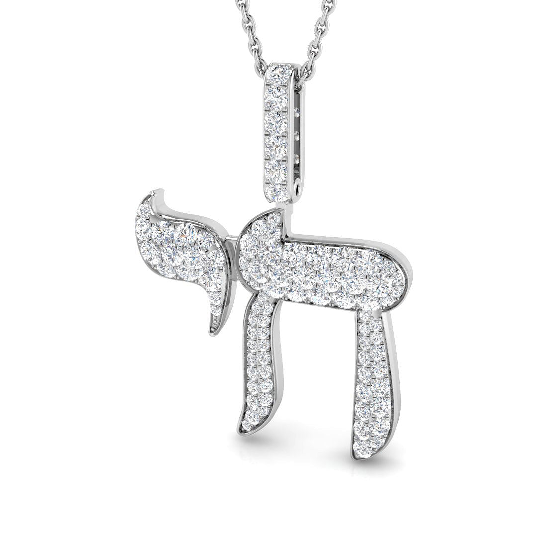 Aural Diamond Pendant 0.75ct Gold  Religious(Without Chain )