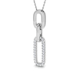 Avize Diamond Pendant Paper Clip 0.33ct Gold (Without Chain )