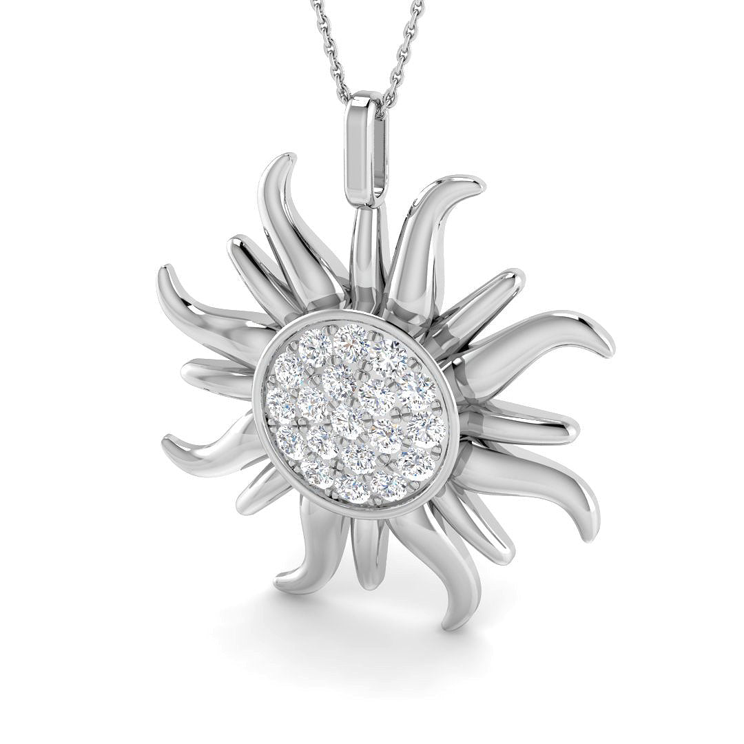 Cabal Diamond Pendant Fancy 1.25ct Gold (Without Chain )