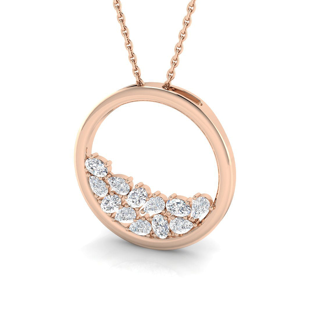 Baken Diamond Circle of Life Pendant 0.5ct Gold (Without Chain )