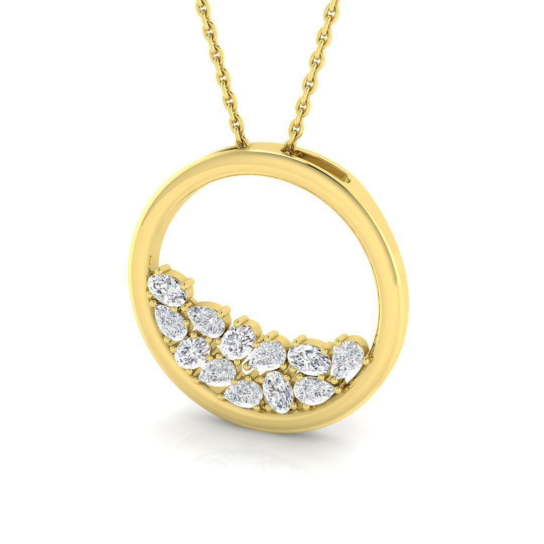 Baken Diamond Circle of Life Pendant 0.5ct Gold (Without Chain )