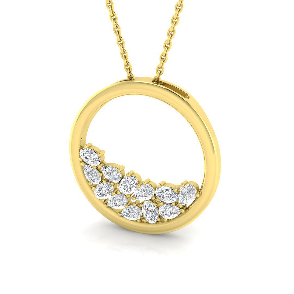 Baken Diamond Circle of Life Pendant 0.5ct Gold (Without Chain )