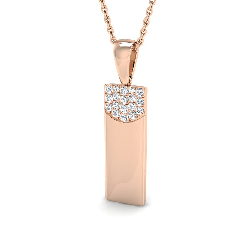 Baffy Diamond Pendant Fancy 0.15ct Gold (Without Chain )