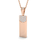 Baffy Diamond Pendant Fancy 0.15ct Gold (Without Chain )