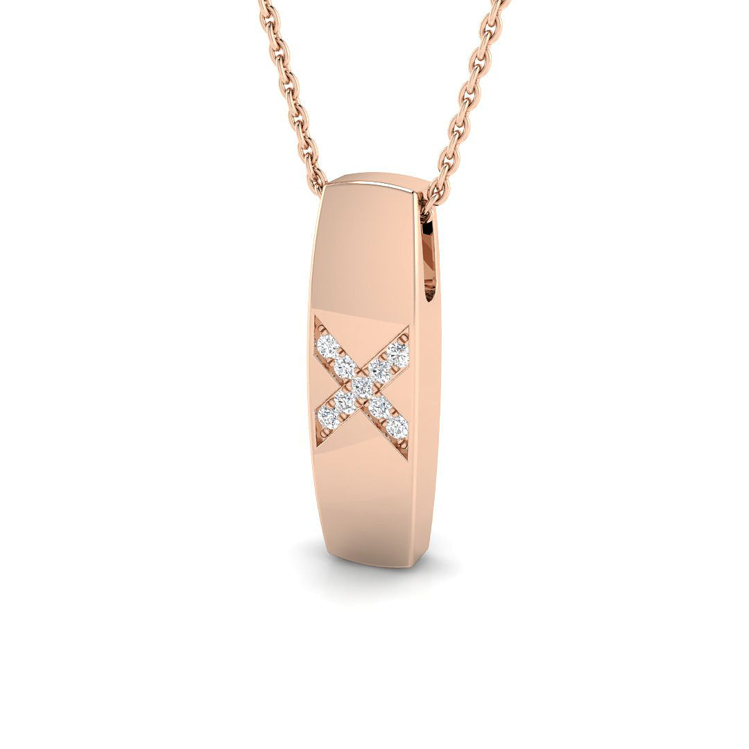 Baile Diamond Pendant Fancy 0.1ct Gold (Without Chain )