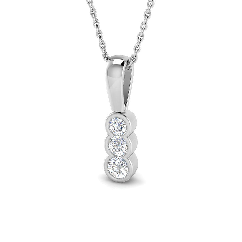 Aster Drop Diamond Pendant 0.25 to 0.75ct Gold (Without Chain )