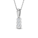 Aster Drop Diamond Pendant 0.25 to 0.75ct Gold (Without Chain )