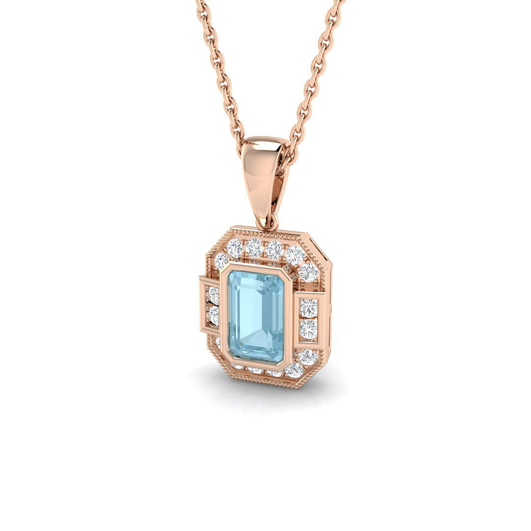 Bendy Amethyst Pendant 0.5ct to 1.25ct Gold (Without Chain )