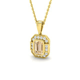 Bendy Amethyst Pendant 0.5ct to 1.25ct Gold (Without Chain )