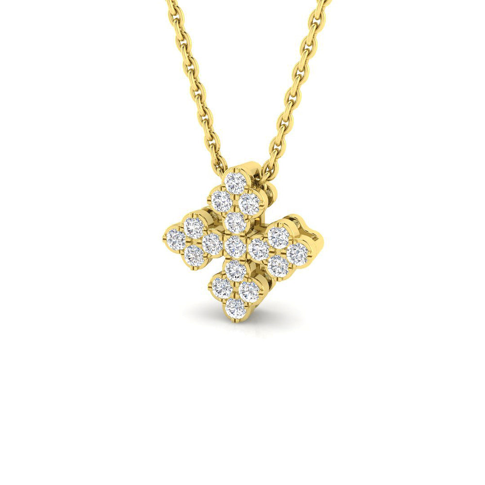Biffy Diamond Pendant 0.2ct Fancy Gold (Without Chain )