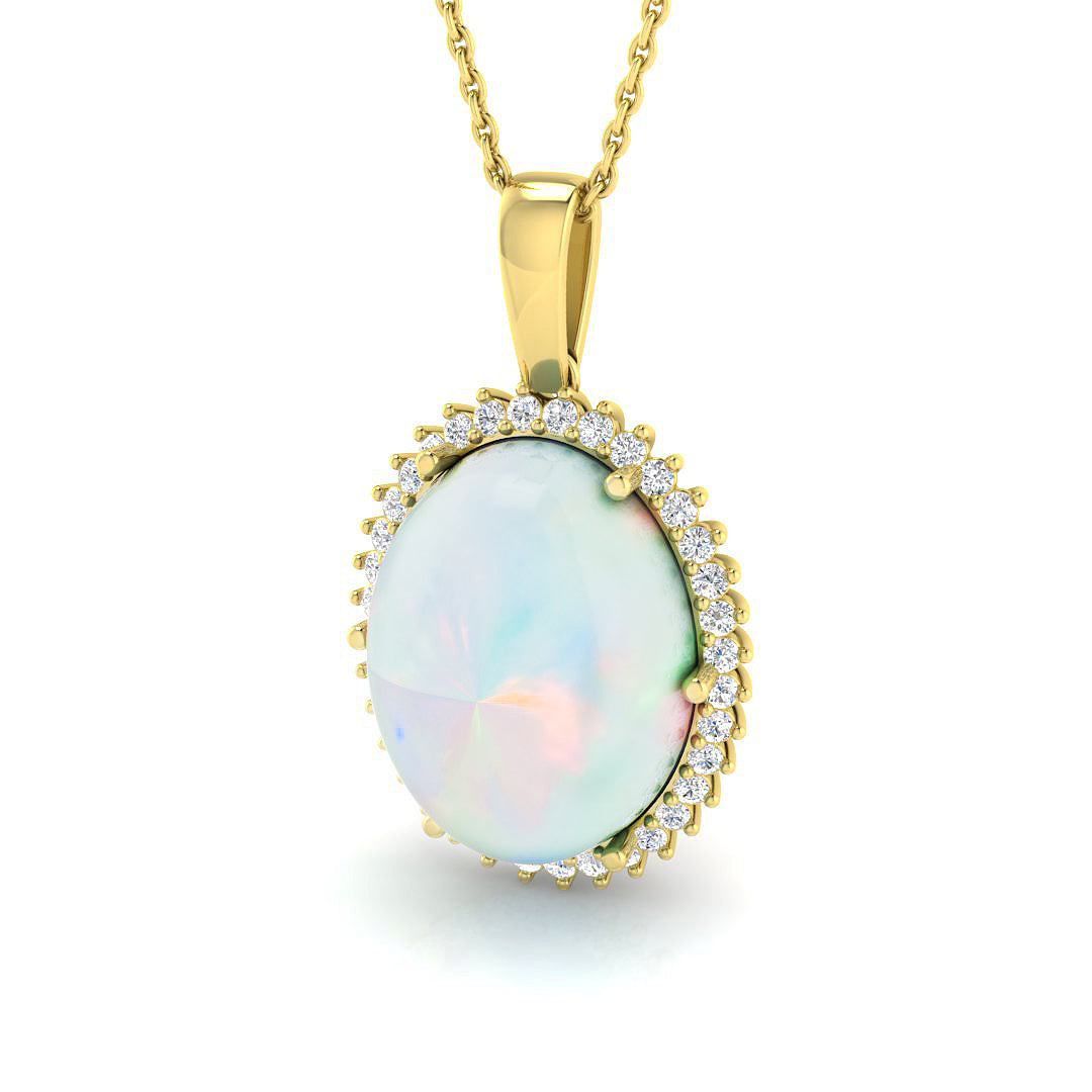 Bogie Gemstone Pendant 8.5ct Gold (Without Chain )