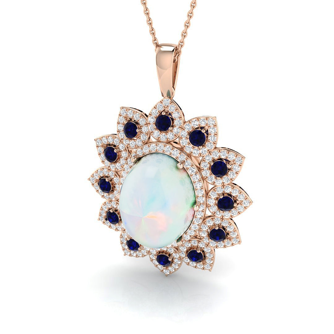 Botel Opal Pendant 7.5ct in  and Gold(Without Chain )