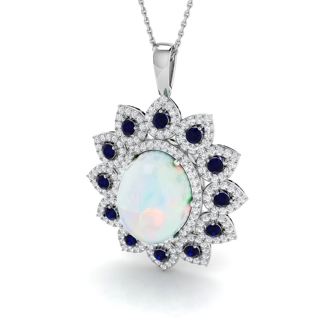 Botel Opal Pendant 7.5ct in  and Gold(Without Chain )