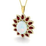 Botch Opal Pendant 11ct Gold (Without Chain )