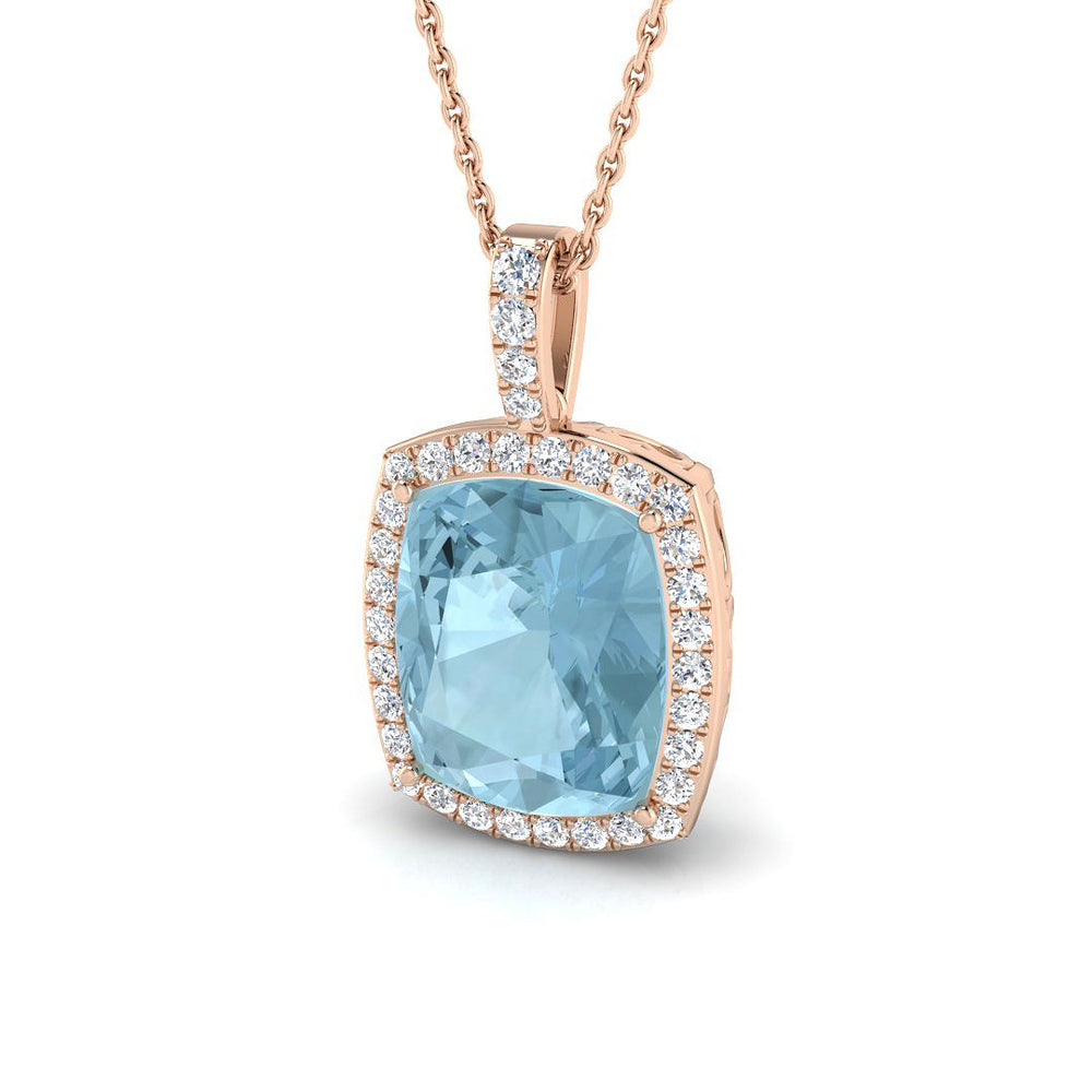 Bothy Aquamarine Pendant 5.5ct Gold (Without Chain )