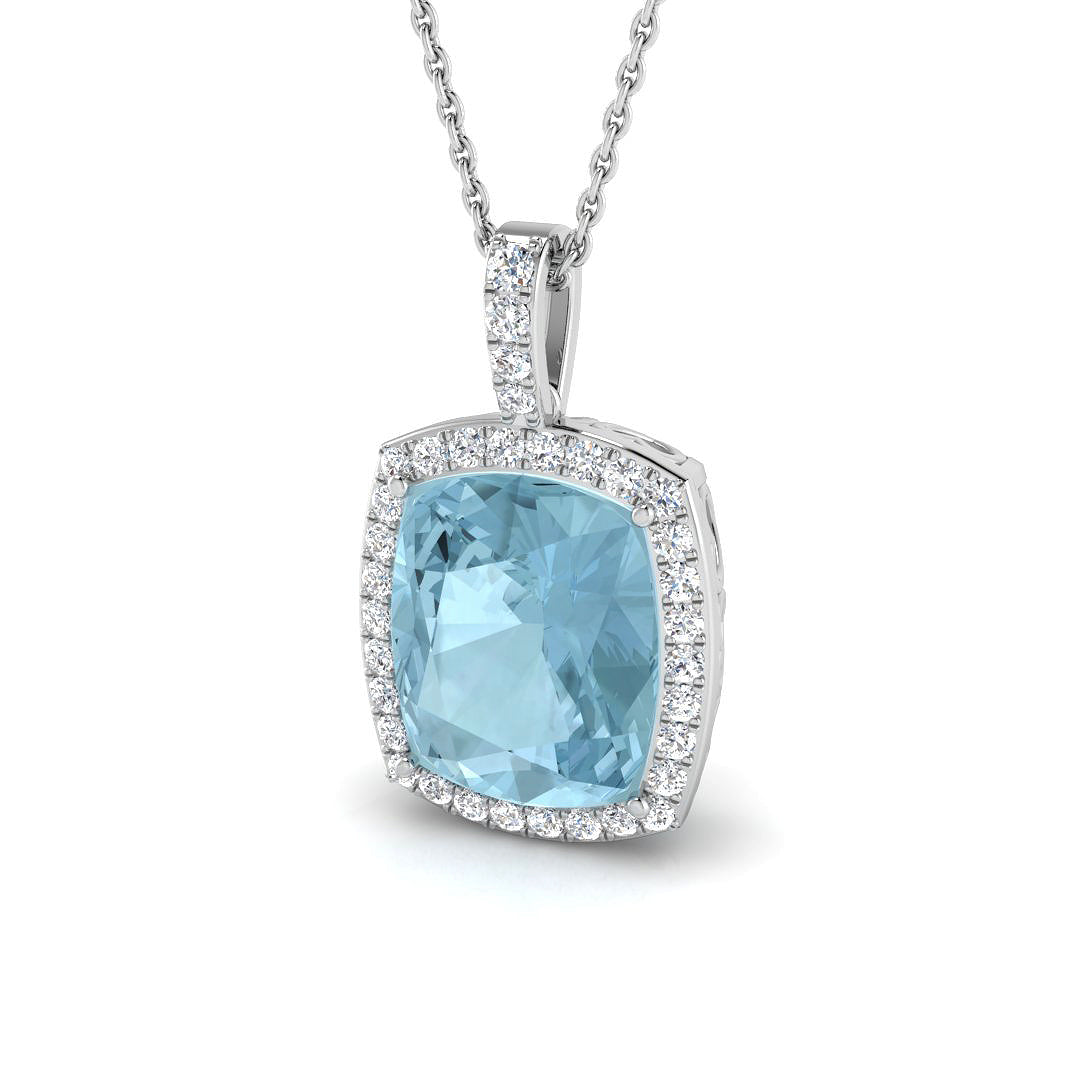 Bothy Aquamarine Pendant 5.5ct Gold (Without Chain )