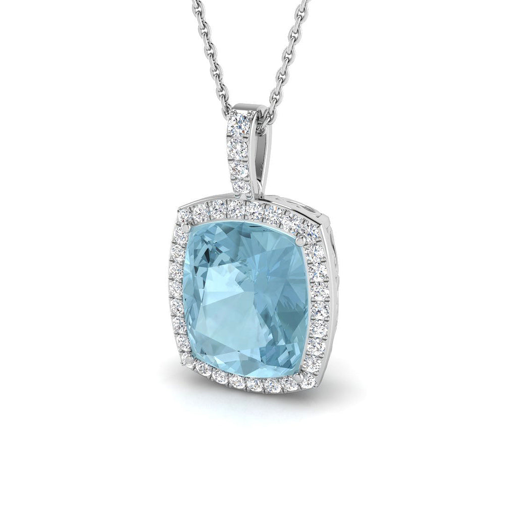 Bothy Aquamarine Pendant 5.5ct Gold (Without Chain )