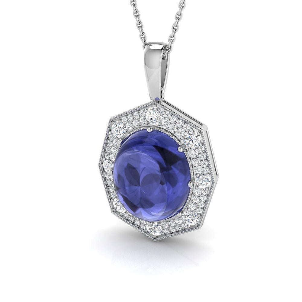 Brill Tanzanite Pendant 8ct Gold (Without Chain )