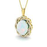 Braze Opal Pendant 7ct in Gold (Without Chain )