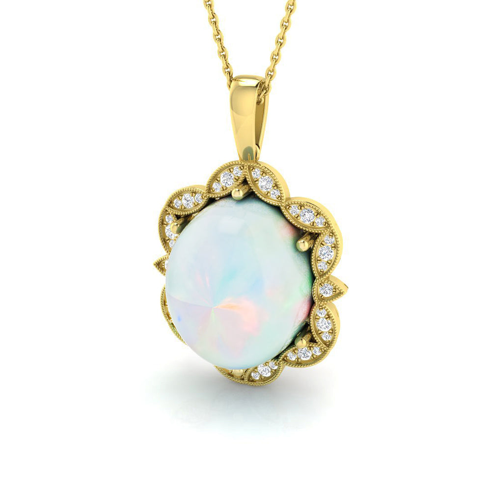 Brawn Opal Pendant 8.5ct Gold (Without Chain )