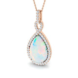 Bryum Opal Pendant 8ct to 10ct Gold (Without Chain )