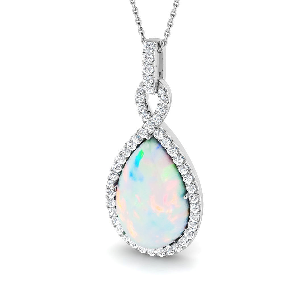 Bryum Opal Pendant 8ct to 10ct Gold (Without Chain )