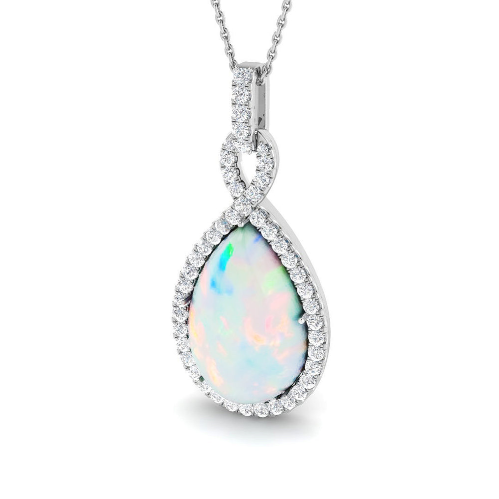 Bryum Opal Pendant 8ct to 10ct Gold (Without Chain )