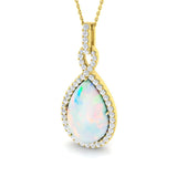 Bryum Opal Pendant 8ct to 10ct Gold (Without Chain )