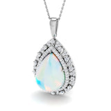 Brusk Opal Pendant Necklace 9ct Gold (Without Chain )
