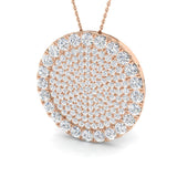 Butyl Diamond Necklace Circle of Life 5.5ct Gold (Without Chain )