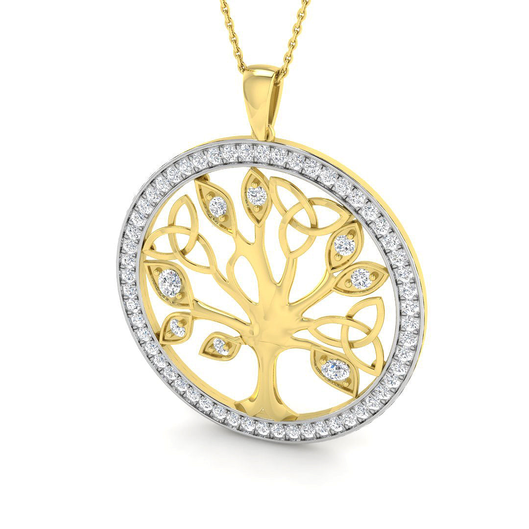 Busby Fancy Pendant 0.75ct to 1.5ct Gold  Diamond(Without Chain )