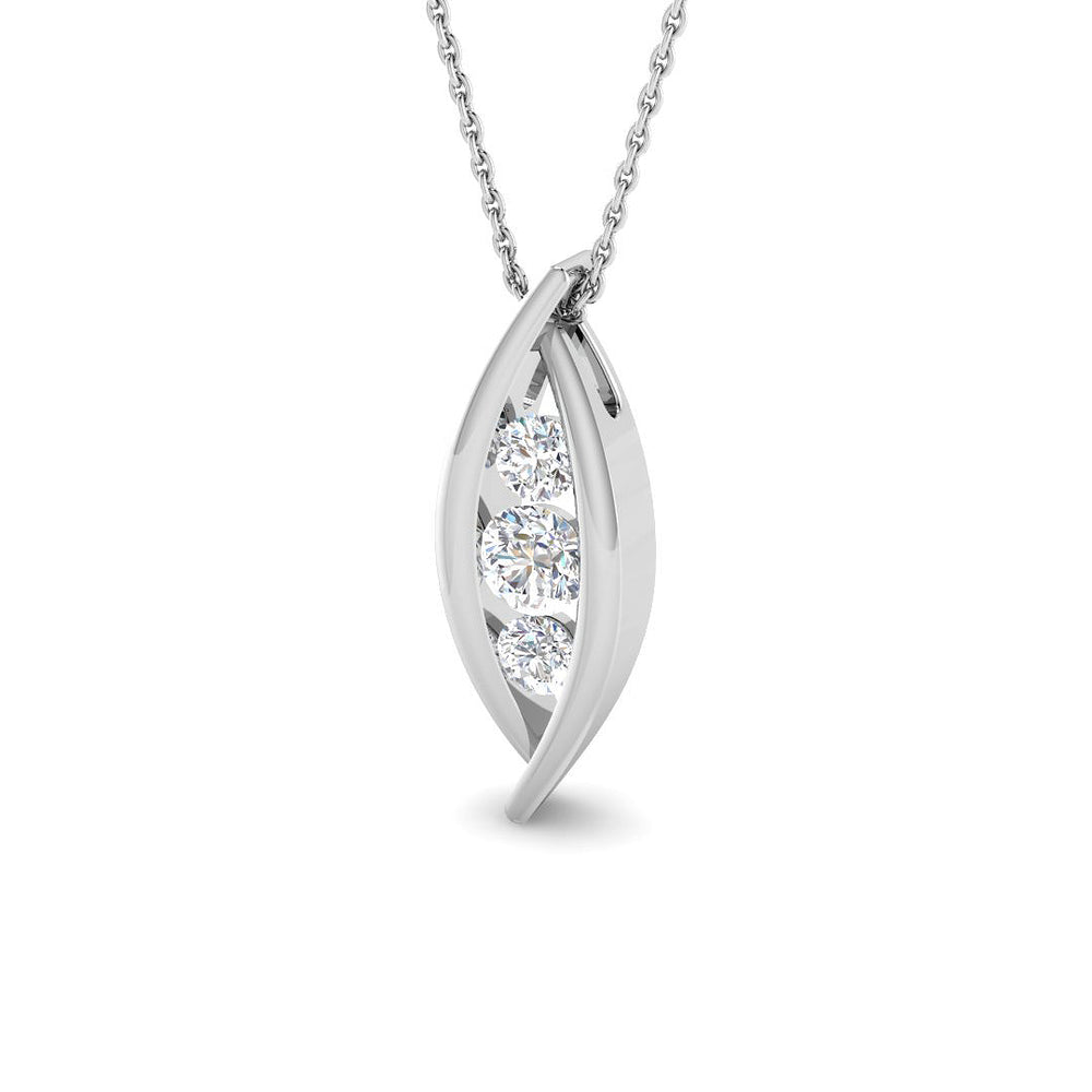 Calyx Diamond Pendant Fancy 0.75ct Gold (Without Chain )
