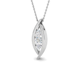 Calyx Diamond Pendant Fancy 0.75ct Gold (Without Chain )