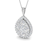 Candy Cluster Diamond Pendant 5.5ct Gold (Without Chain )