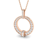 Carat Diamond Necklaces Circle of Life 0.5ct Gold (Without Chain )