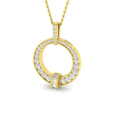 Carat Diamond Necklaces Circle of Life 0.5ct Gold (Without Chain )