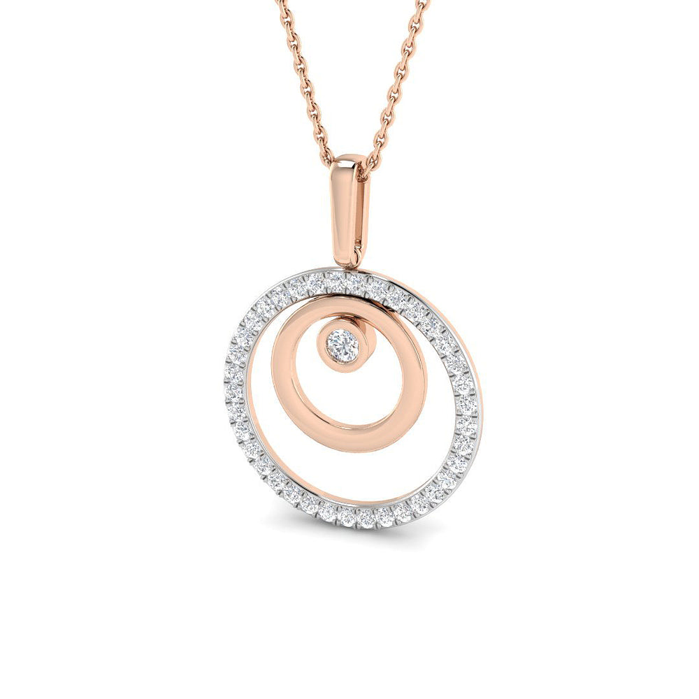 Civil Circle of Life Pendant 0.5ct to 0.75ct Gold (Without Chain )