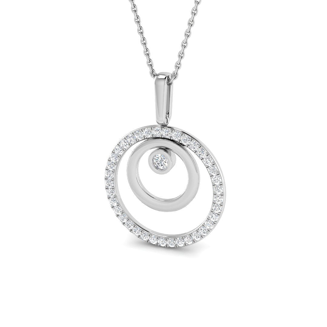 Civil Circle of Life Pendant 0.5ct to 0.75ct Gold (Without Chain )