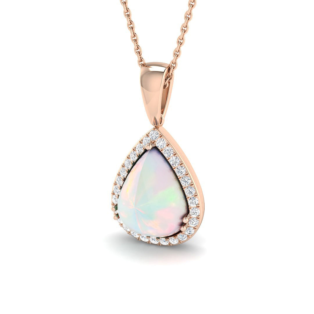 Civic Opal Pendant 1.5ct to 4ct Gold  Necklace(Without Chain )