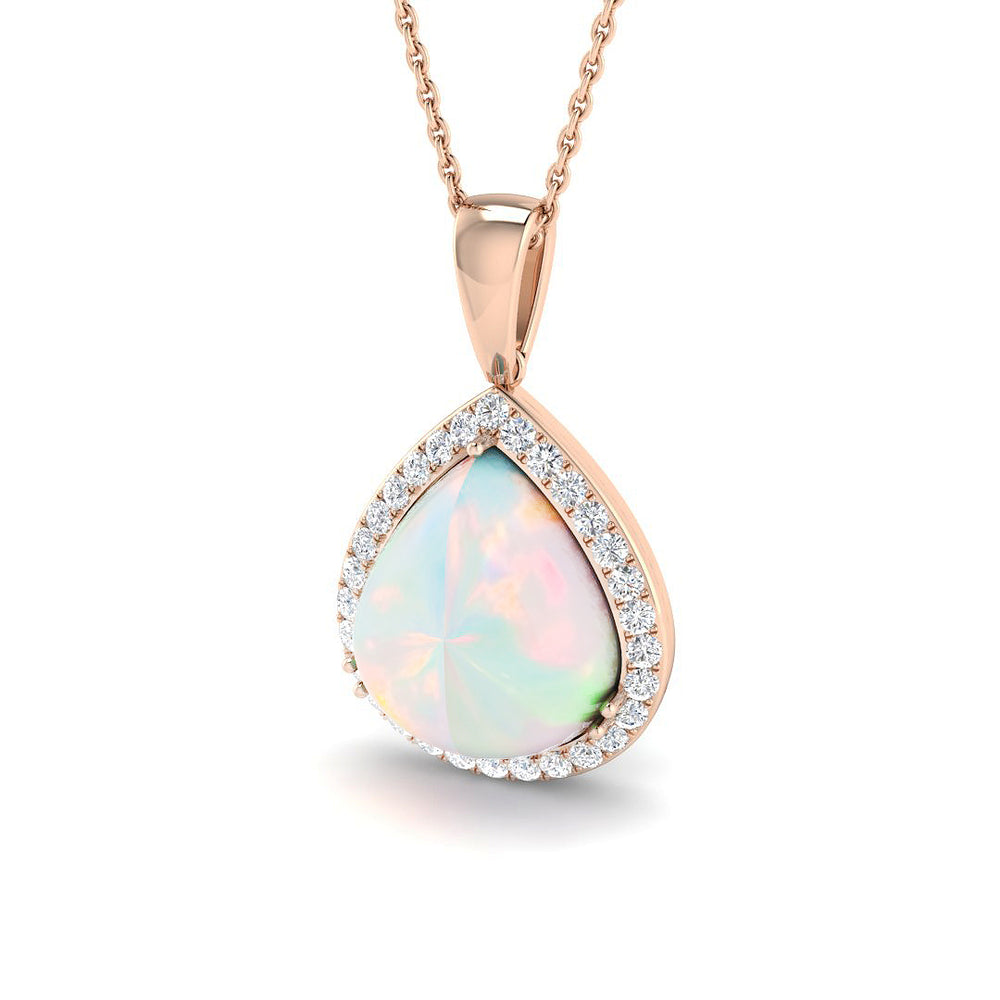 Civic Opal Pendant 1.5ct to 4ct Gold  Necklace(Without Chain )
