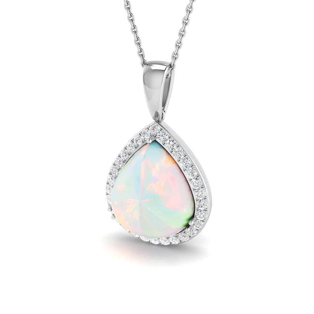 Civic Opal Pendant 1.5ct to 4ct Gold  Necklace(Without Chain )