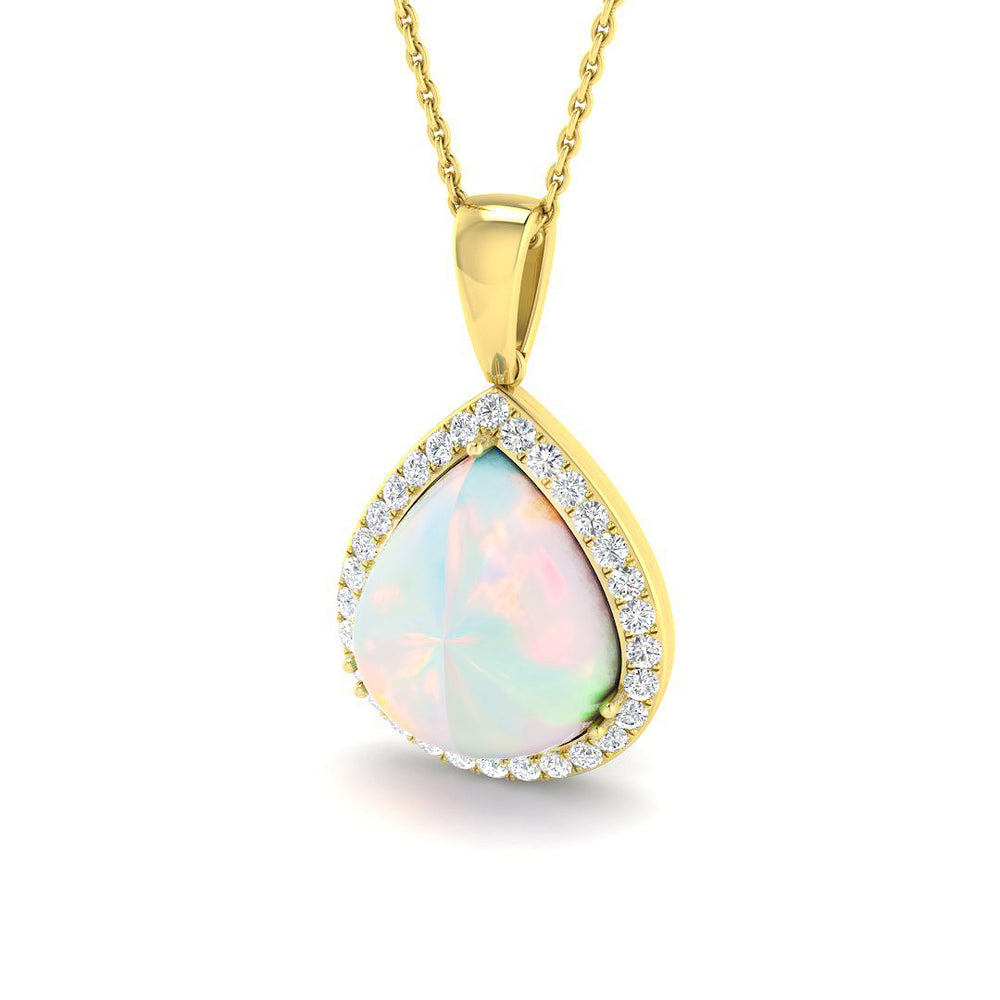 Civic Opal Pendant 1.5ct to 4ct Gold  Necklace(Without Chain )